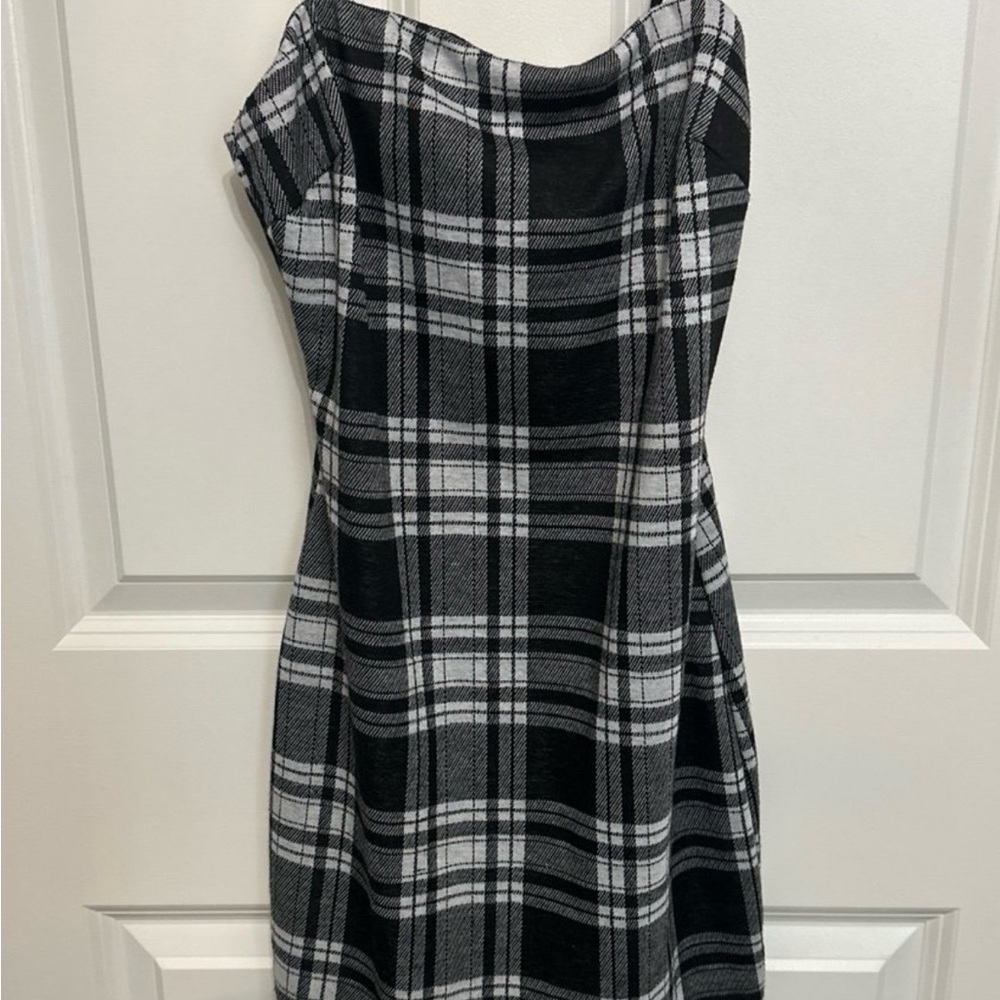 Black mini dress